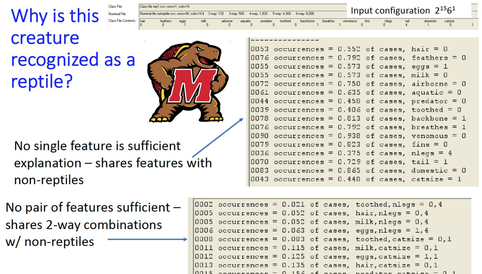 Feature classification