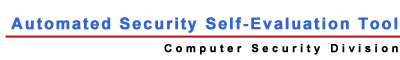 Automated Security Self-Evaluation Tool (ASSET) header image
