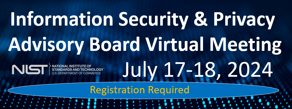 Header announcing July 17-18 ISPAB meeting