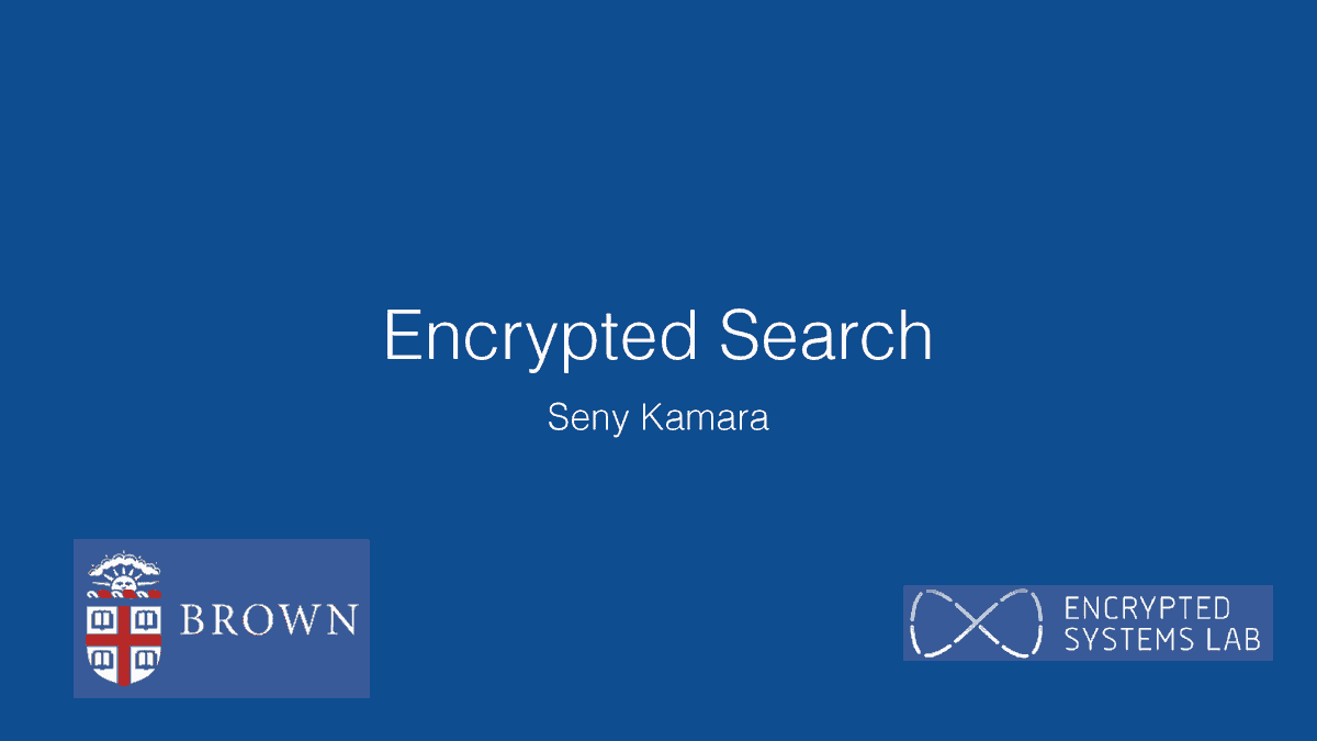 Slide Encrypted Search
