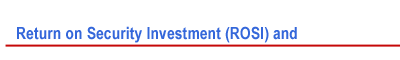 Return on Security Investment (ROSI) image